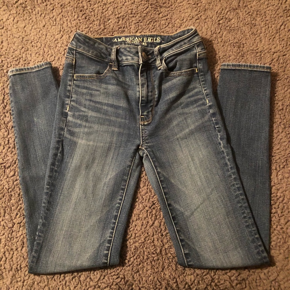 American Eagle Super high rise jeggings